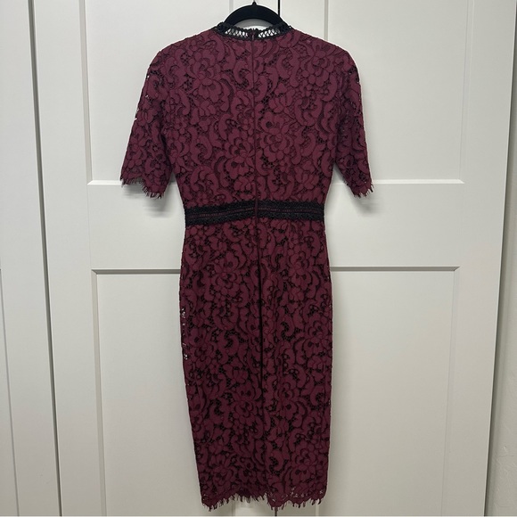 Rachel Parcell Burgandy lace dress - Picture 4 of 6
